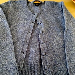 Polo Ralph Lauren Rugby 100% wool Lady’s cardigan in Sky Blue